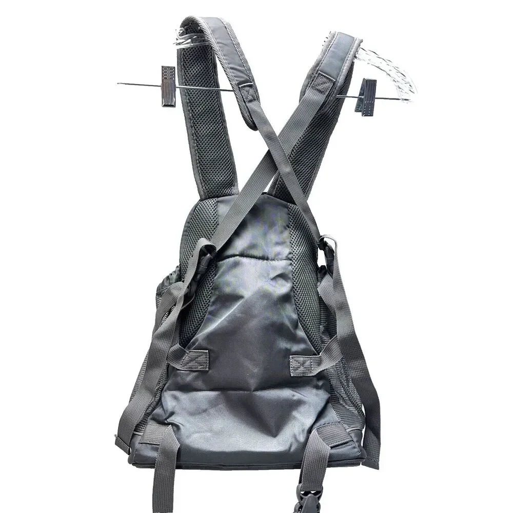 Outward Hound Backpack Gray Animal Dog Carrier Pet Gear for Small Pet Cats Dogs